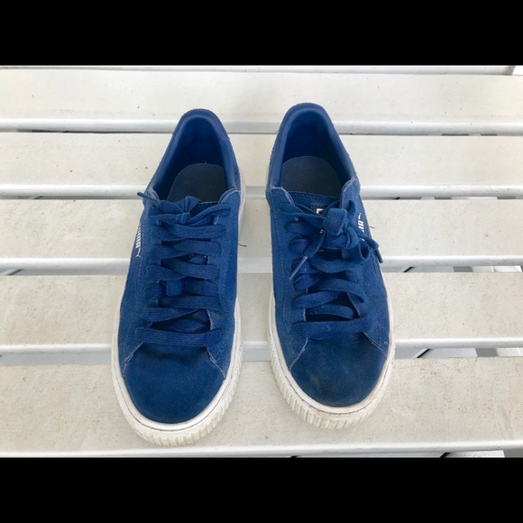 Puma Shoes - PUMA suede platform sneakers